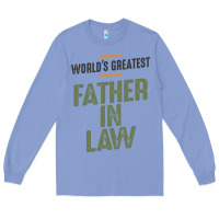 Colony Blue World's Greatest Father-In-Law - Dad and Grandpa Long Sleeve Tee - artisFamous