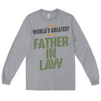 Heather Grey World's Greatest Father-In-Law - Dad and Grandpa Long Sleeve Tee - artisFamous