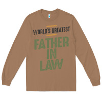 Toasted Coconut World's Greatest Father-In-Law - Dad and Grandpa Long Sleeve Tee - artisFamous
