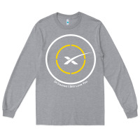 Heather Grey spacex drone ship Long Sleeve Tee - artisFamous