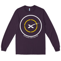 Plum spacex drone ship Long Sleeve Tee - artisFamous