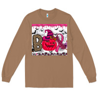 Toasted Coconut Boo october Long Sleeve Tee - CowhideDigitalArt