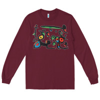 Burgundy Contemporary Miro Long Sleeve Tee - artisFamous
