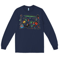 Navy Contemporary Miro Long Sleeve Tee - artisFamous