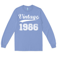 Colony Blue vintage 1986 Long Sleeve Tee - artisFamous