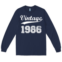 Navy vintage 1986 Long Sleeve Tee - artisFamous