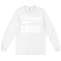 White vintage 1986 Long Sleeve Tee - artisFamous