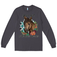 Smoke Just A Girl Who Loves Horses Long Sleeve Tee - artisFamous