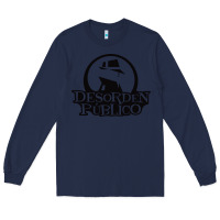 Navy desorden publico Long Sleeve Tee - artisFamous