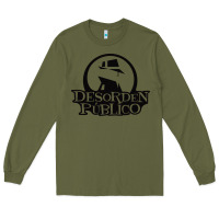 Army Green desorden publico Long Sleeve Tee - artisFamous