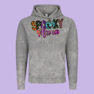 Spooky Mama Vintage Hoodie Designed By Sublimationcraftshop