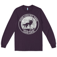 Plum fantastic mr fox wolf canis mountain Long Sleeve Tee - artisFamous