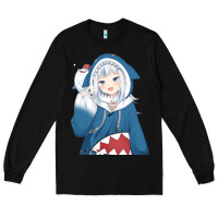Black Smile Beautiful Gawr Gura Long Sleeve Tee - artisFamous
