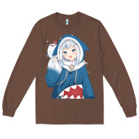 Chestnut Smile Beautiful Gawr Gura Long Sleeve Tee - artisFamous