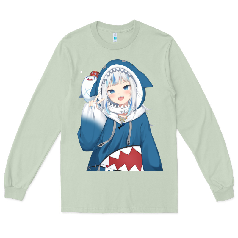 Smile Beautiful Gawr Gura Long Sleeve Tee by artisFamous | Teevron