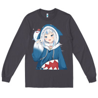 Smoke Smile Beautiful Gawr Gura Long Sleeve Tee - artisFamous