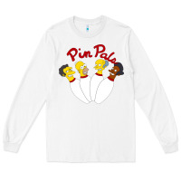 White pin pals The Simpsons Long Sleeve Tee - artisFamous
