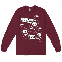 Burgundy alkaline trio Long Sleeve Tee - artisFamous