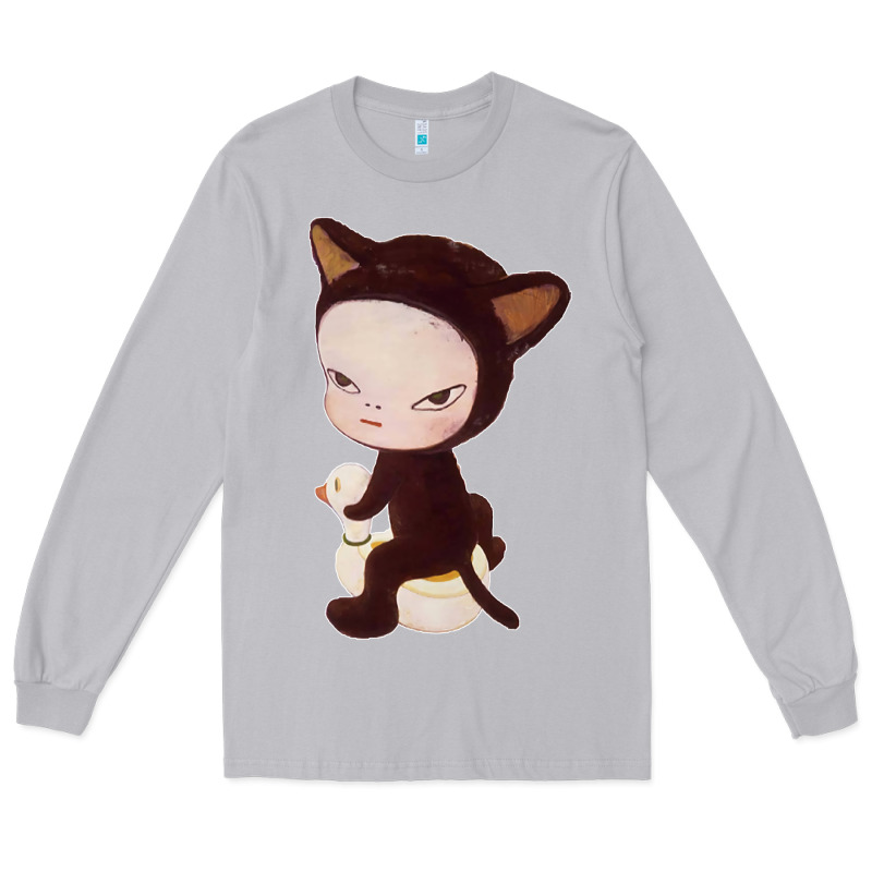 Yoshitomo Nara Cute Cat Long Sleeve Tee by artisFamous | Teevron