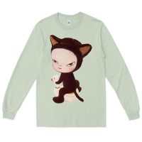 Matcha Yoshitomo Nara Cute Cat Long Sleeve Tee - artisFamous