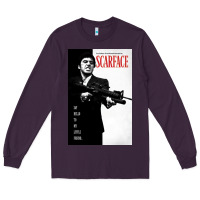 Plum scarfaces Long Sleeve Tee - artisFamous