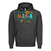 Charcoal Heather being nana makes my life complete Zipper Hoodie - RanaPortraitStore