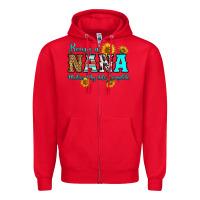 Red being nana makes my life complete Zipper Hoodie - RanaPortraitStore