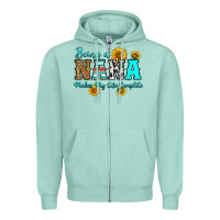 Seafoam being nana makes my life complete Zipper Hoodie - RanaPortraitStore