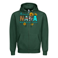 Sports Green being nana makes my life complete Zipper Hoodie - RanaPortraitStore