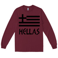 Burgundy greece hellas Long Sleeve Tee - artisFamous