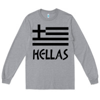 Heather Grey greece hellas Long Sleeve Tee - artisFamous