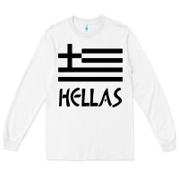 White greece hellas Long Sleeve Tee - artisFamous