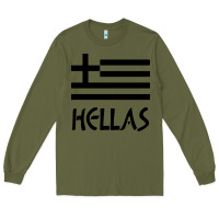 Army Green greece hellas Long Sleeve Tee - artisFamous