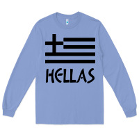 Colony Blue greece hellas Long Sleeve Tee - artisFamous