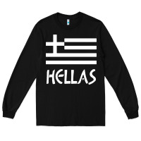 Black greece hellas Long Sleeve Tee - artisFamous