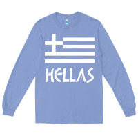 Colony Blue greece hellas Long Sleeve Tee - artisFamous