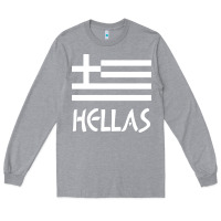 Heather Grey greece hellas Long Sleeve Tee - artisFamous