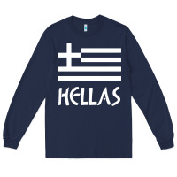 Navy greece hellas Long Sleeve Tee - artisFamous