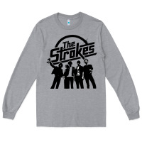 Heather Grey Black Man Long Sleeve Tee - artisFamous