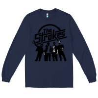 Navy Black Man Long Sleeve Tee - artisFamous