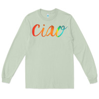 Matcha ciao italian saying Long Sleeve Tee - artisFamous