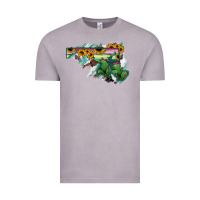 Vintage Zinc Maryland Map Sunflower Cactus Serape Vintage Tee - RanaPortraitStore