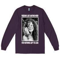 Plum vintage janis arts joplin Long Sleeve Tee - artisFamous