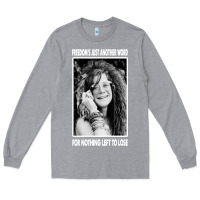 Heather Grey vintage janis arts joplin Long Sleeve Tee - artisFamous