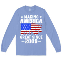 Colony Blue vintage making america great since 2009 Long Sleeve Tee - artisFamous