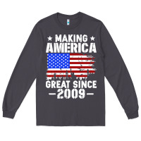 Smoke vintage making america great since 2009 Long Sleeve Tee - artisFamous