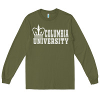 Army Green columbia university Long Sleeve Tee - artisFamous