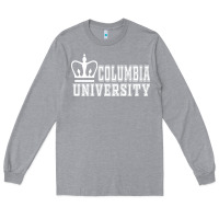 Heather Grey columbia university Long Sleeve Tee - artisFamous