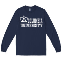 Navy columbia university Long Sleeve Tee - artisFamous