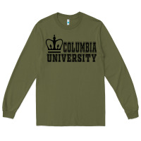 Army Green columbia university Long Sleeve Tee - artisFamous